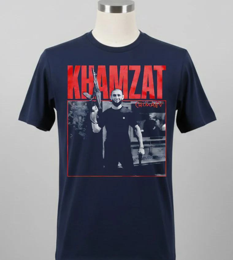 Limited Khamzat Chimaev Guns Shirt - balck-shirt Limited Khamzat Chimaev Guns Shirt Balck Shirt 1