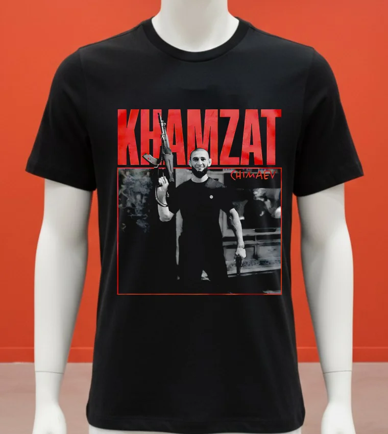 Limited Khamzat Chimaev Guns Shirt Balck Shirt