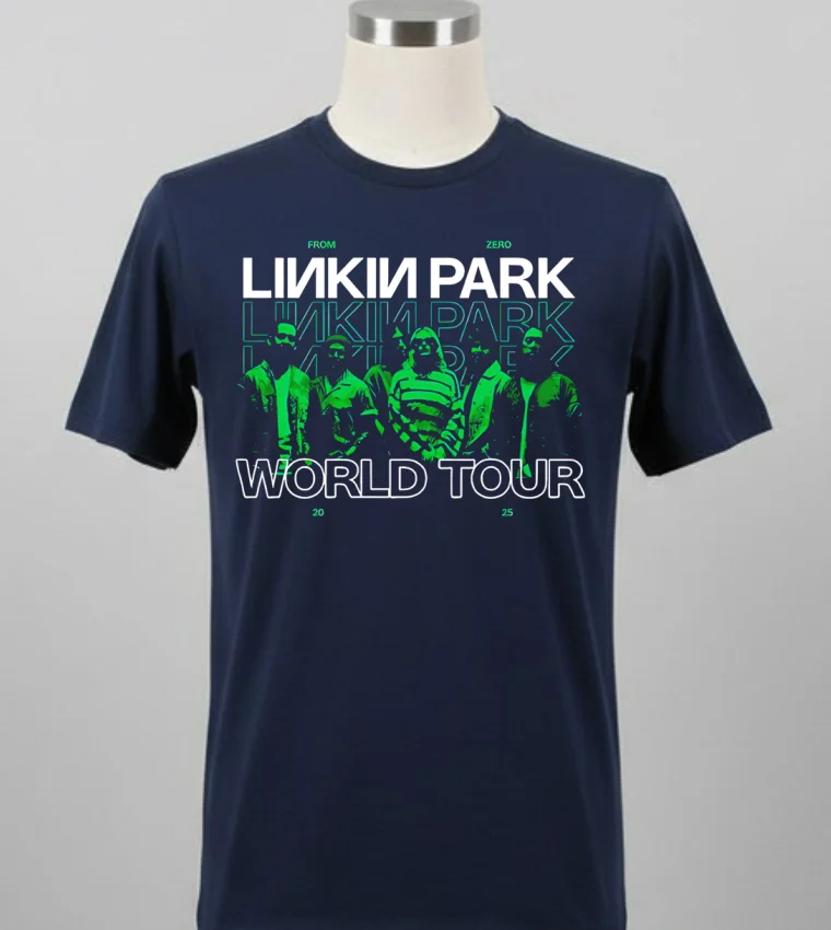 Linkin Park Milwaukee Wisconsin From Zero World Tour 2025 Shirt Balck Shirt 1