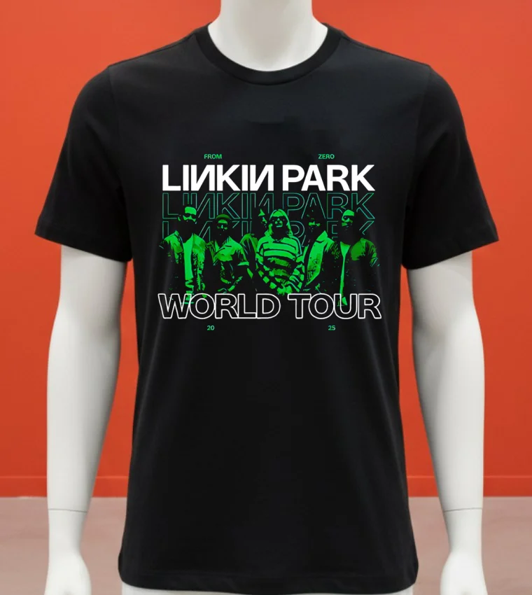 Linkin Park Milwaukee Wisconsin From Zero World Tour 2025 Shirt - balck-shirt Linkin Park Milwaukee Wisconsin From Zero World Tour 2025 Shirt Balck Shirt
