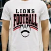 Lions Football Design Style Shirt White T Shirt 2