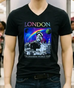 London The Shaheem World Tour Coldplay Wembley Shirt
