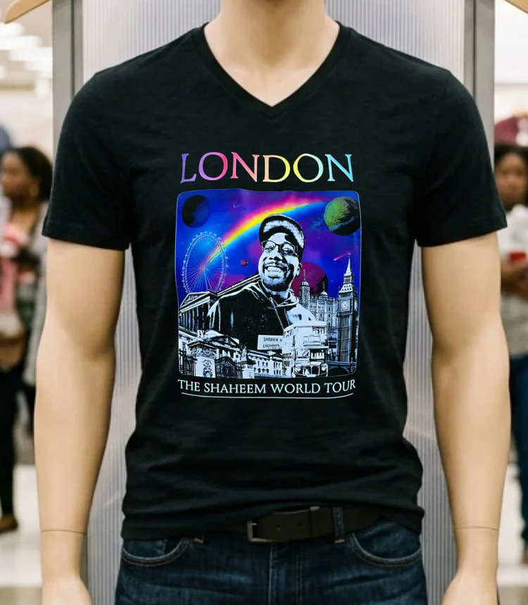 London The Shaheem World Tour Coldplay Wembley Shirt - balck-shirt London The Shaheem World Tour Coldplay Wembley Shirt Balck Shirt 2