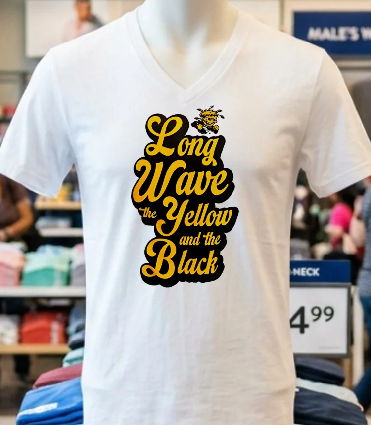 Long Wave The Yellow And The Black Shirt - white-t-shirt Long Wave The Yellow And The Black Shirt White T Shirt 1