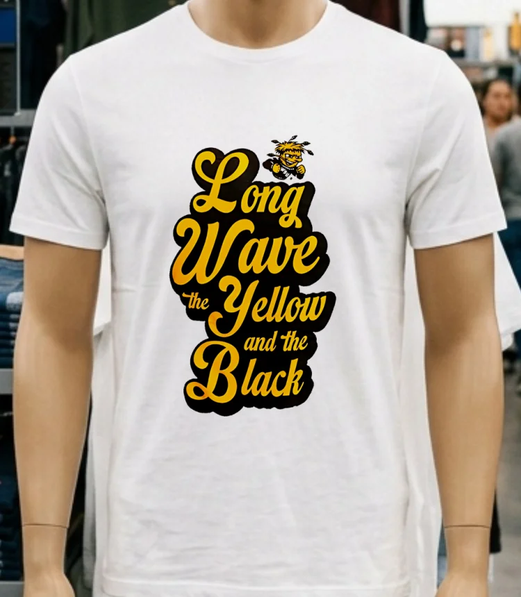 Long Wave The Yellow And The Black Shirt - white-t-shirt Long Wave The Yellow And The Black Shirt White T Shirt 2