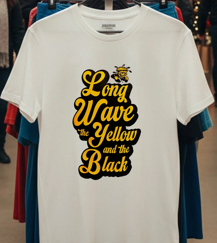 Long Wave The Yellow And The Black Shirt - white-t-shirt Long Wave The Yellow And The Black Shirt White T Shirt