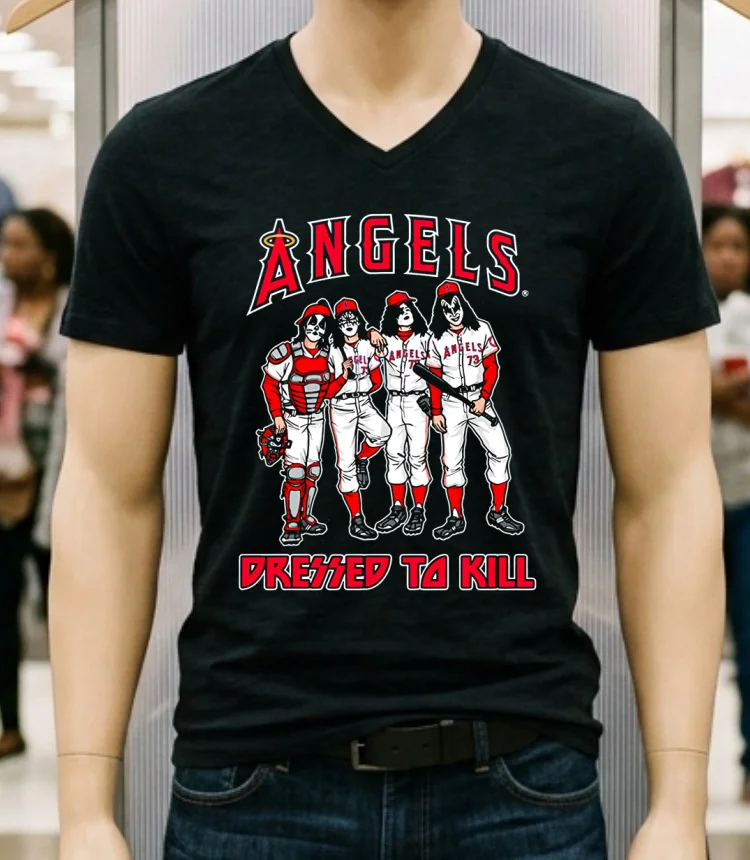 Los Angeles Angels Dressed To Kill Shirt - balck-shirt Los Angeles Angels Dressed To Kill Shirt Balck Shirt 2