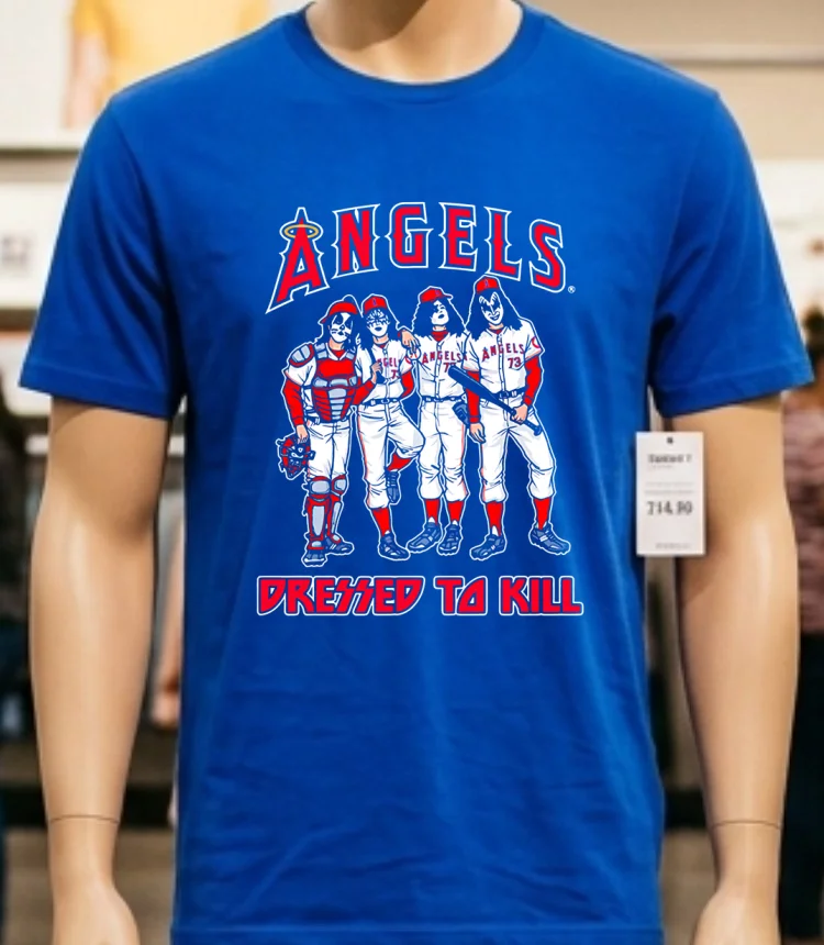 Los Angeles Angels Dressed To Kill Shirt - blue-shirt Los Angeles Angels Dressed To Kill Shirt Blue Shirt