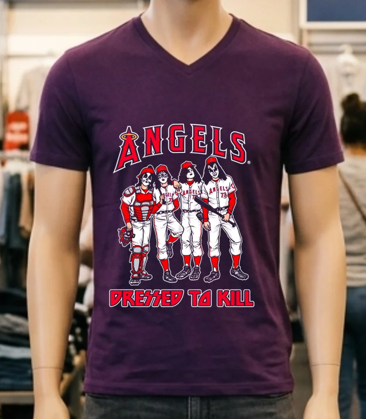 Los Angeles Angels Dressed To Kill Shirt Purple Shirt