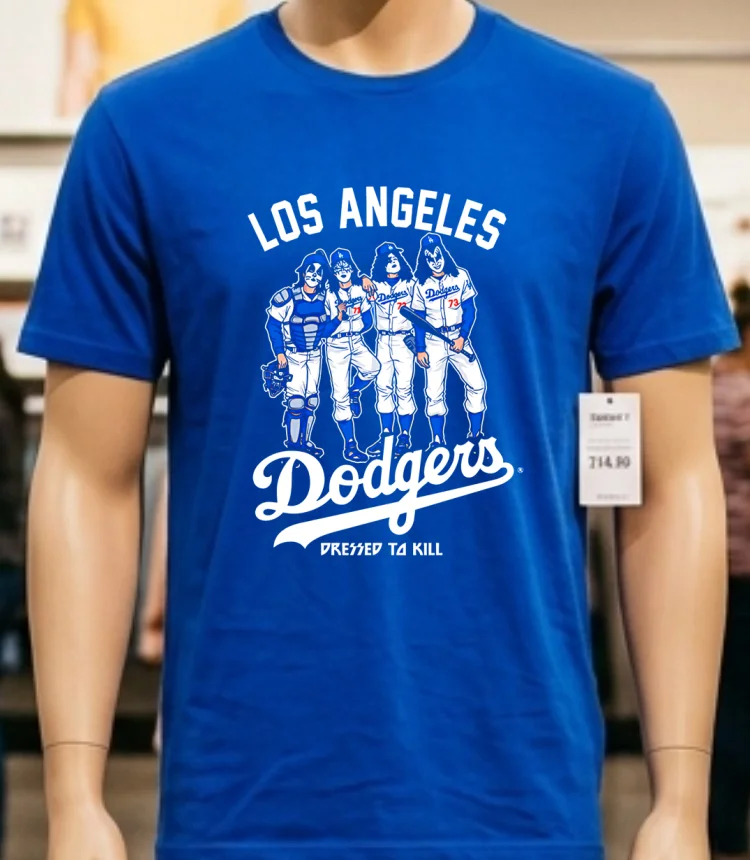 Los Angeles Dodgers Dressed To Kill Shirt Blue Shirt