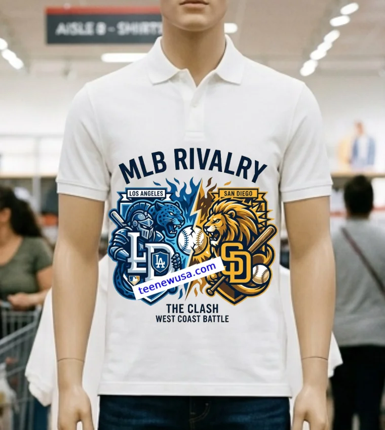 Los Angeles Dodgers Vs San Diego Padres Mlb All Star Sport T Shirt - white-t-shirt Los Angeles Dodgers Vs San Diego Padres Mlb All Star Sport T Shirt White T Shirt