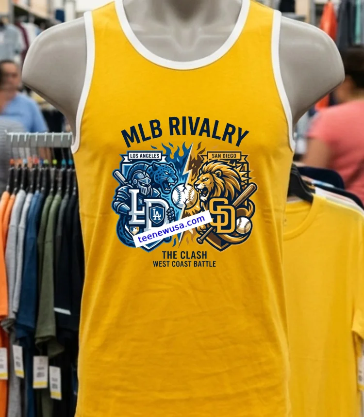 Los Angeles Dodgers Vs San Diego Padres Mlb All Star Sport T Shirt Yellow T Shirt