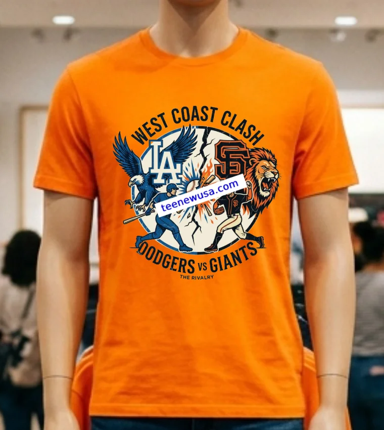 Los Angeles Dodgers Vs San Francisco Giants Mlb All Star Sport T Shirt Orange Shirt