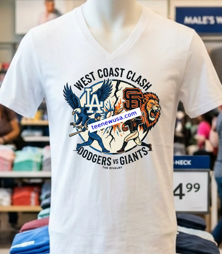 Los Angeles Dodgers Vs San Francisco Giants Mlb All Star Sport T Shirt White T Shirt 1