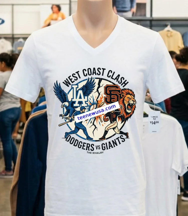 Los Angeles Dodgers Vs San Francisco Giants Mlb All Star Sport T Shirt - white-t-shirt Los Angeles Dodgers Vs San Francisco Giants Mlb All Star Sport T Shirt White T Shirt 2