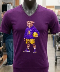 Los Angeles Lakers Pitt Bull Hoop Dogs Shirt