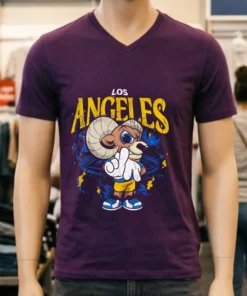 Los Angeles Rams Mascot Studium Cute Retro Shirt