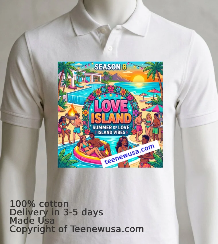 Love Island Season 8 T Shirt White T Shirt 7