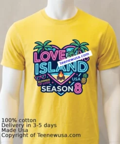 Love Island Usa Season 8 T Shirt Yellow T Shirt 1