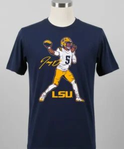 Lsu Football Jayden Daniels Superstar Pose Signature Style Shirt