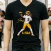 Lsu Football Jayden Daniels Superstar Pose Signature Style Shirt Balck Shirt 2