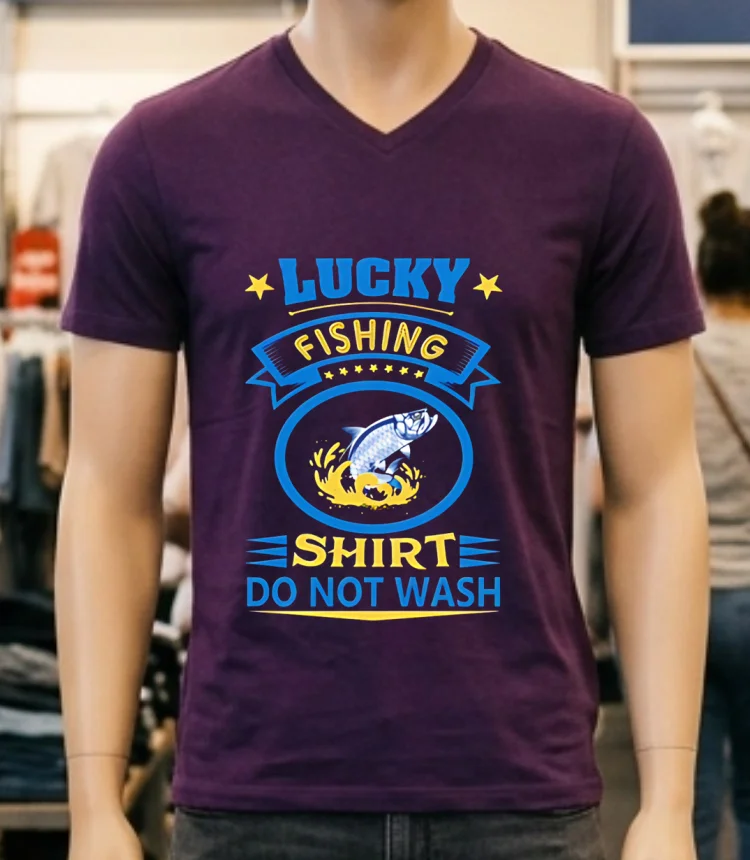 Lucky Fishing Shirt Do Not Wash Shirt - purple-shirt Lucky Fishing Shirt Do Not Wash Shirt Purple Shirt