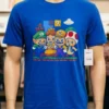 Luigi Labubu And Friends Video Game Yoshi Peach Mario Shirt Blue Shirt