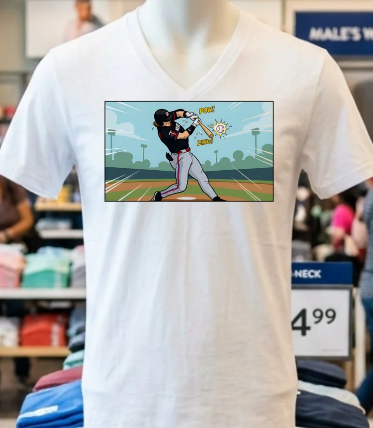 Luke Keaschall Minnesota Pow Zing Shirt - white-t-shirt Luke Keaschall Minnesota Pow Zing Shirt White T Shirt 1