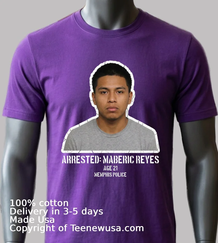 Maberic Javier Reyes 21 Was Arrested By Police T Shirt - purple-shirt Maberic Javier Reyes 21 Was Arrested By Police T Shirt Purple Shirt