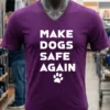 Make Dogs Safe Again Shirt Purple Shirt 1