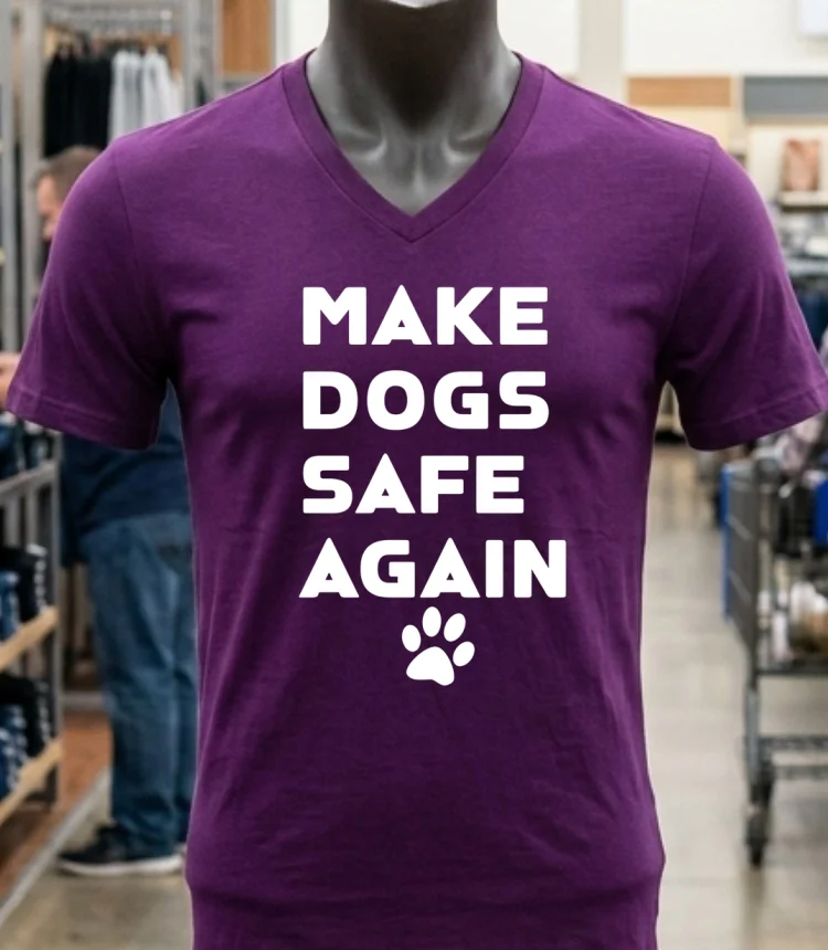 Make Dogs Safe Again Shirt - purple-shirt Make Dogs Safe Again Shirt Purple Shirt 1