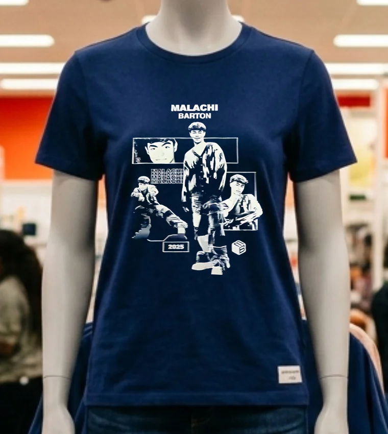 Malachi Barton 2025 Classic Vintage Shirt Navy Shirt 2