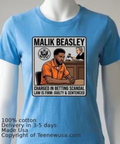 Malik Beasley Charged In Gambling Scandal T Shirt