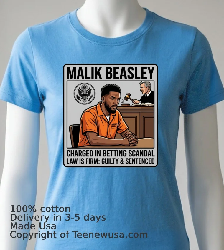 Malik Beasley Charged In Gambling Scandal T Shirt - blue-shirt Malik Beasley Charged In Gambling Scandal T Shirt Blue Shirt