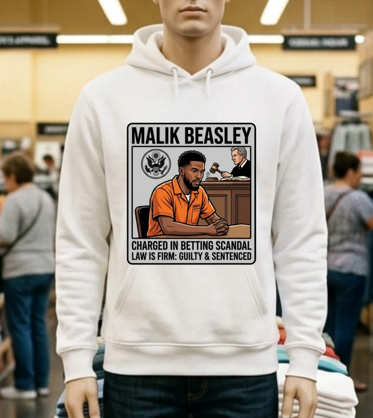Malik Beasley Charged In Gambling Scandal T Shirt - white-t-shirt Malik Beasley Charged In Gambling Scandal T Shirt White T Shirt 2