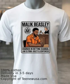 Malik Beasley Charged In Gambling Scandal T Shirt