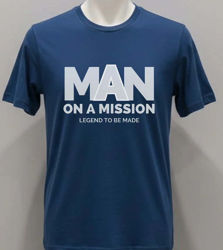 Man On A Mission Legend To Be Made Shirt - navy-shirt Man On A Mission Legend To Be Made Shirt Navy Shirt 1