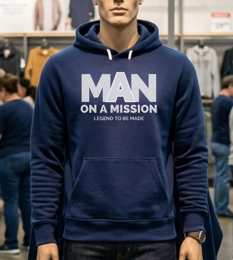 Man On A Mission Legend To Be Made Shirt Navy Shirt