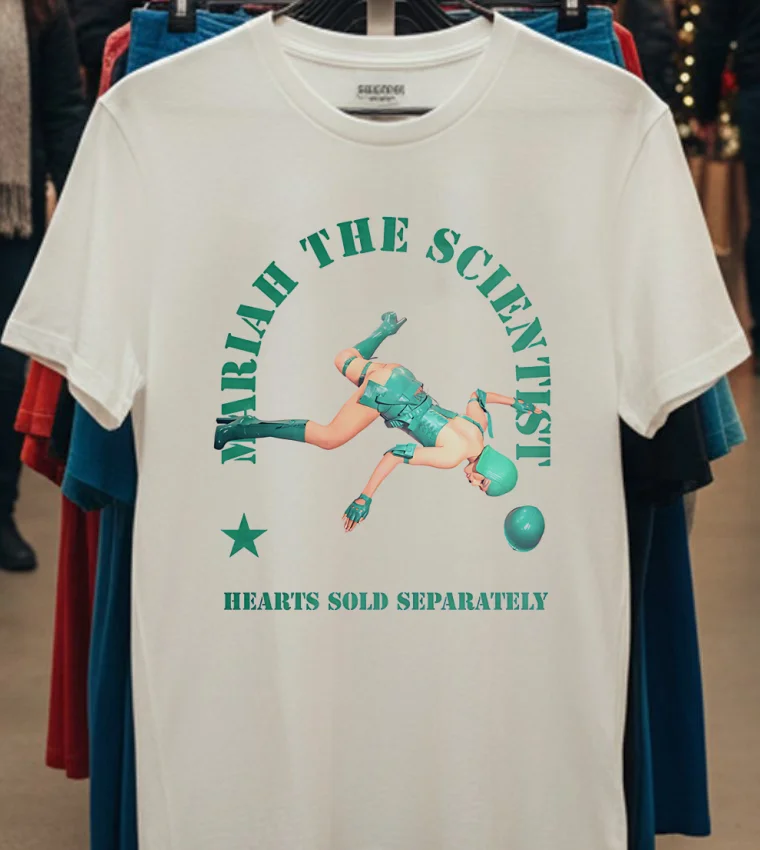 Mariah The Scientist Hearts Sold Separately Shot Down Shirt - white-t-shirt Mariah The Scientist Hearts Sold Separately Shot Down Shirt White T Shirt