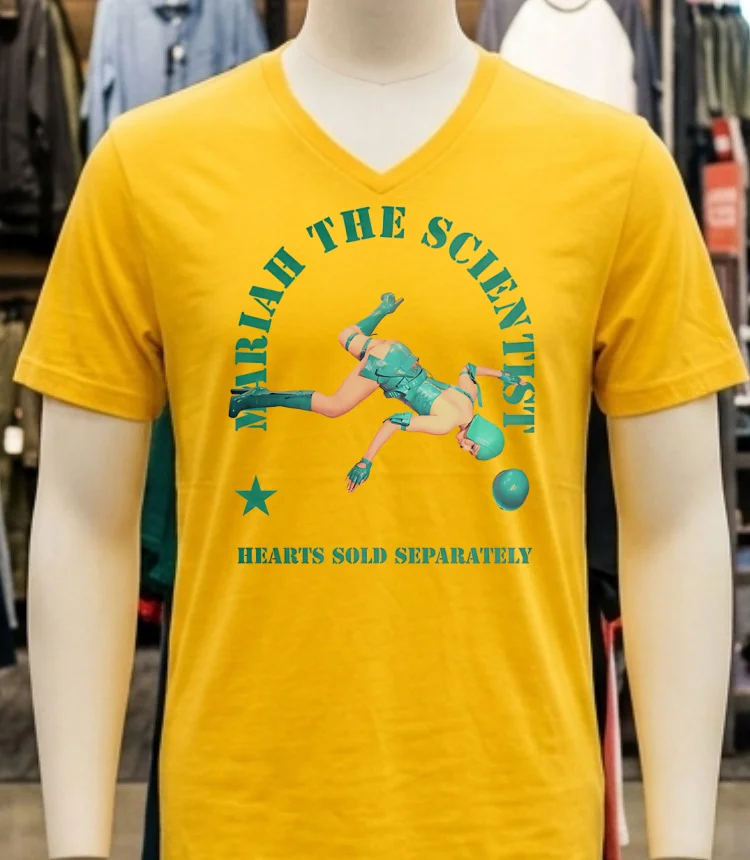 Mariah The Scientist Hearts Sold Separately Shot Down Shirt - yellow-t-shirt Mariah The Scientist Hearts Sold Separately Shot Down Shirt Yellow T Shirt