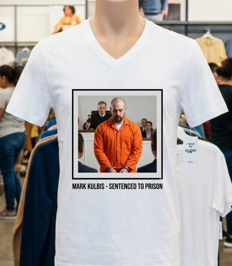 Mark Kulbis Was Prosecuted In Court And Sentenced To Prison T Shirt - white-t-shirt Mark Kulbis Was Prosecuted In Court And Sentenced To Prison T Shirt White T Shirt 1