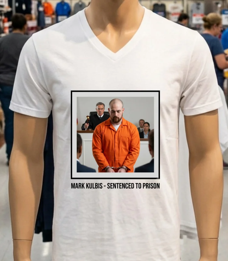 Mark Kulbis Was Prosecuted In Court And Sentenced To Prison T Shirt - white-t-shirt Mark Kulbis Was Prosecuted In Court And Sentenced To Prison T Shirt White T Shirt 2