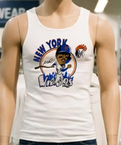 Mark Vientos Swaggy V New York Mets Caricature Cartoon Shirt