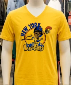 Mark Vientos Swaggy V New York Mets Caricature Cartoon Shirt