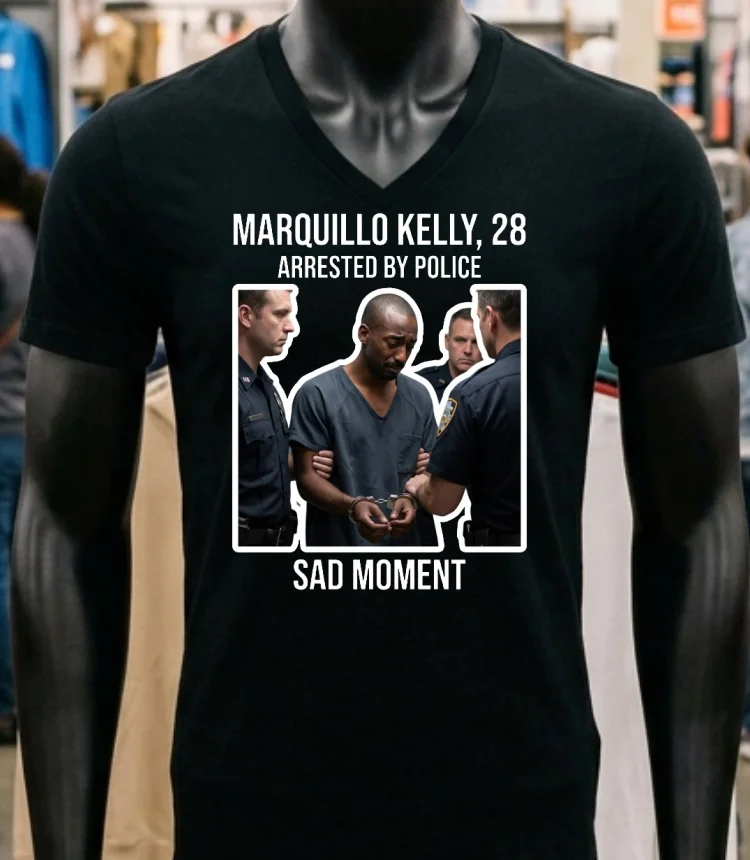 Marquillo Kelly 28 Was Arrested By Police T Shirt Balck Shirt 1