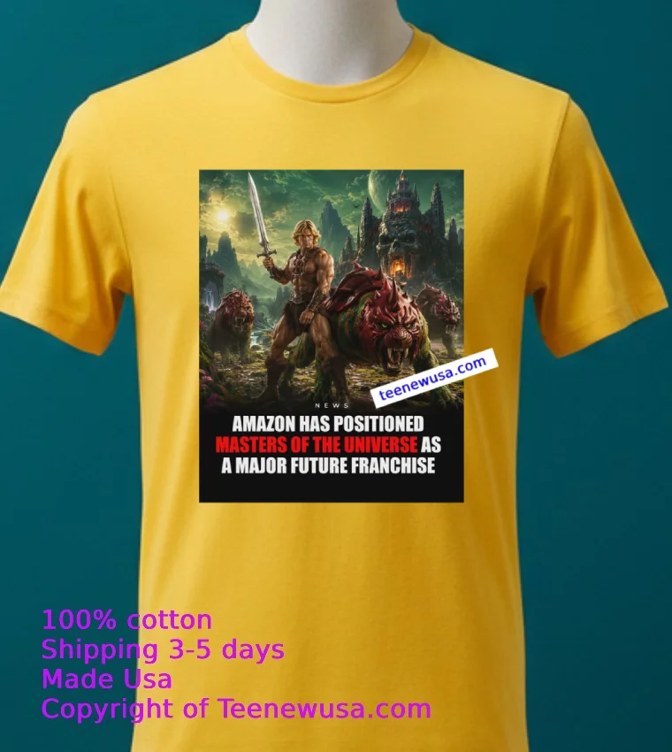 Masters Of The Universe T Shirt Yellow T Shirt 2