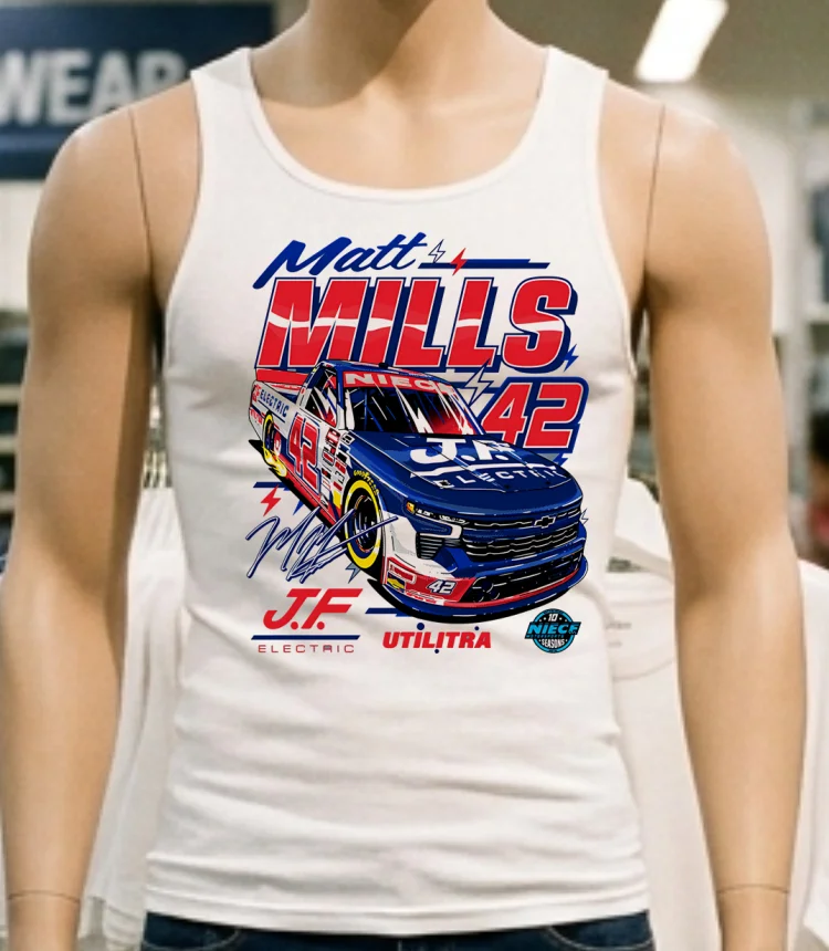 Matt Mills 2025 J.f. Electric Utilitra Graphic Shirt - white-t-shirt Matt Mills 2025 Jf Electric Utilitra Graphic Shirt White T Shirt 1