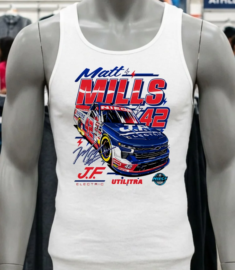 Matt Mills 2025 J.f. Electric Utilitra Graphic Shirt - white-t-shirt Matt Mills 2025 Jf Electric Utilitra Graphic Shirt White T Shirt 2