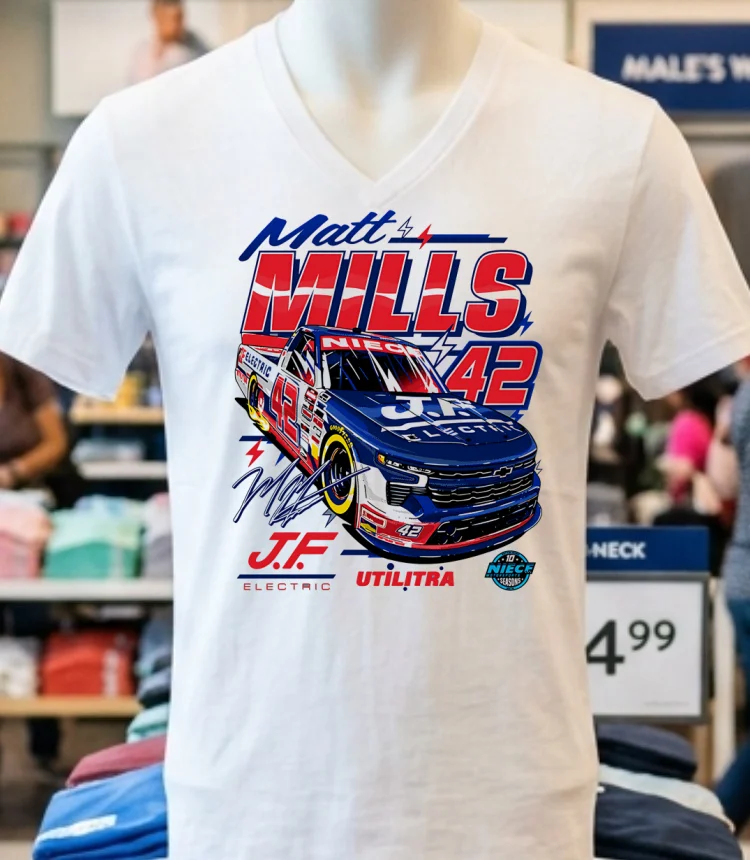 Matt Mills 2025 J.f. Electric Utilitra Graphic Shirt - white-t-shirt Matt Mills 2025 Jf Electric Utilitra Graphic Shirt White T Shirt 3