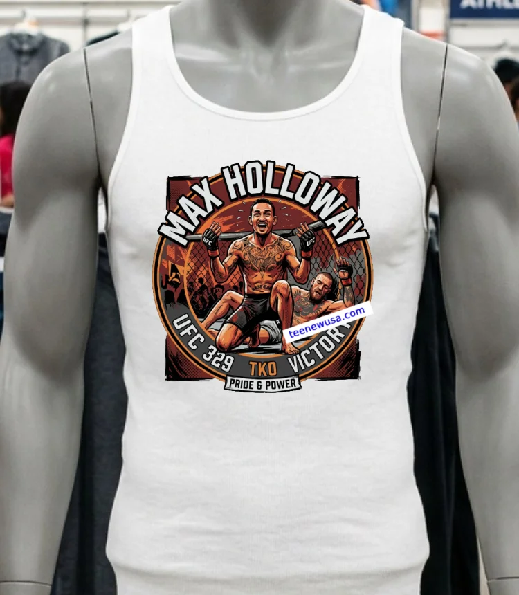 Max Holloway Tkos Conor Mcgregor Ufc 329 T Shirt - white-t-shirt Max Holloway Tkos Conor Mcgregor Ufc 329 T Shirt White T Shirt 2